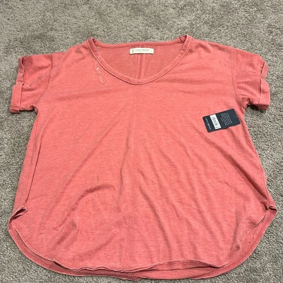 Lucky Brand Coral Top - Picture 1 of 5